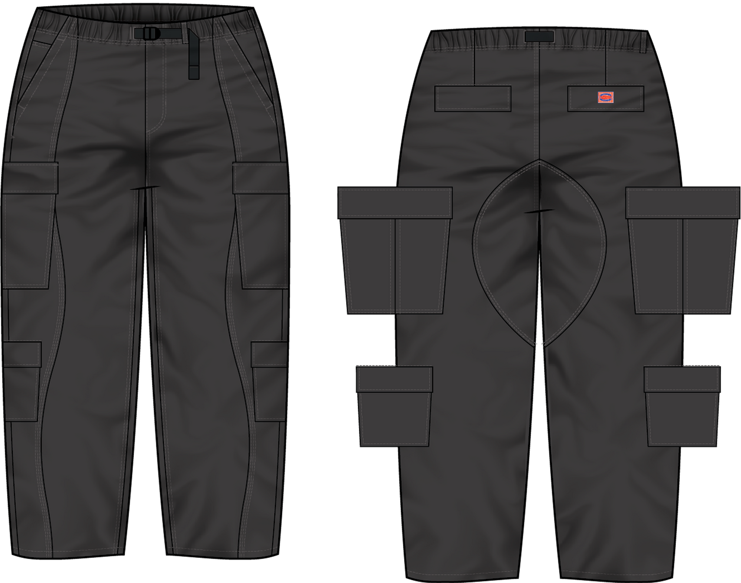 JFG Cargo Pants (Washed Black)