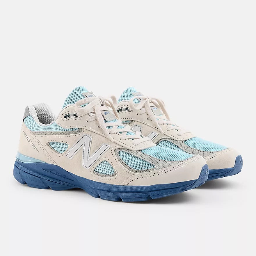 New Balance Made in USA 990v4 (Moonbeam/Cloud Blue)