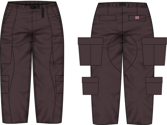 JFG Cargo Pants (Washed Berry)