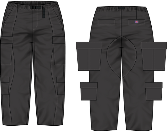 JFG Cargo Pants (Washed Black)