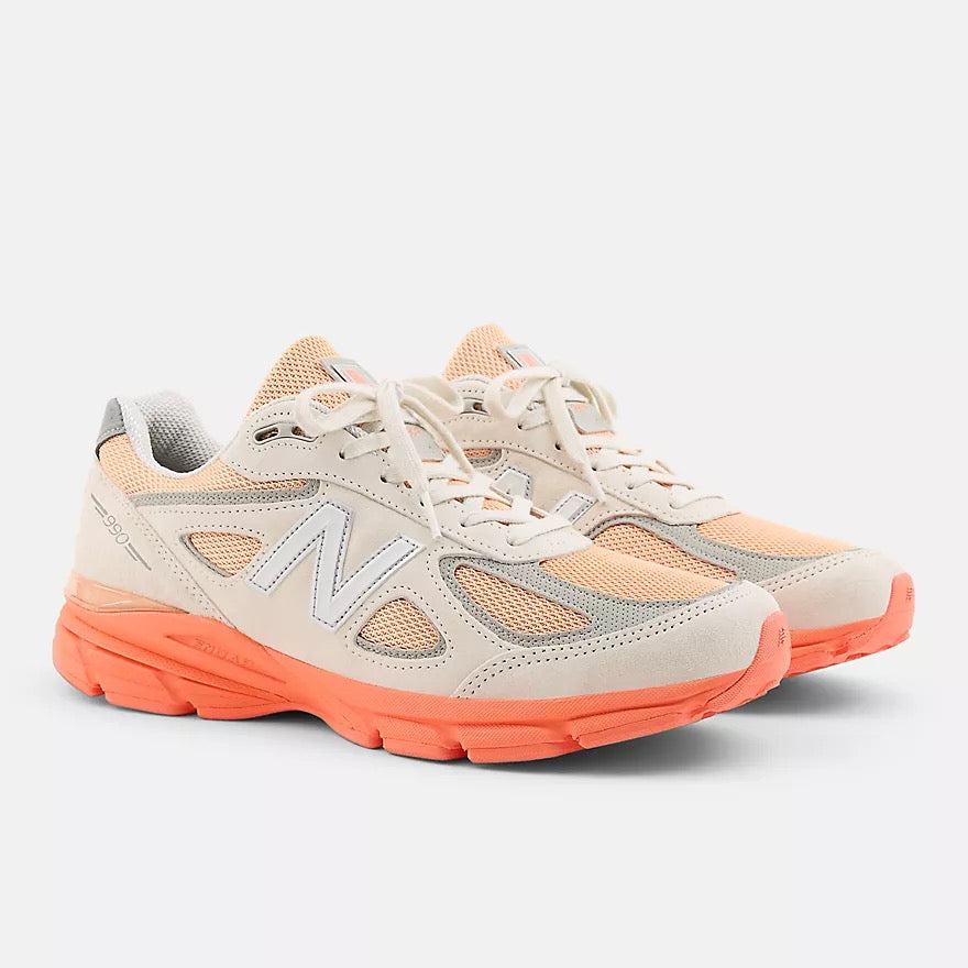 New Balance Made in USA 990v4 (Moonbeam/Tangerine Heat)