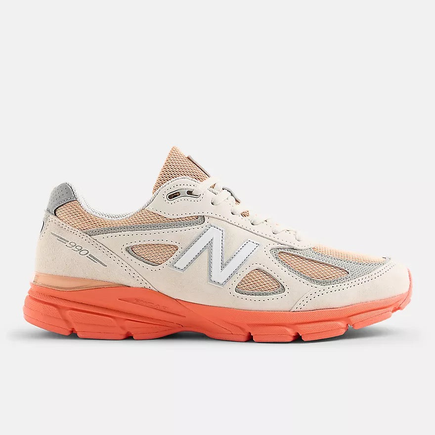 New Balance Made in USA 990v4 (Moonbeam/Tangerine Heat)
