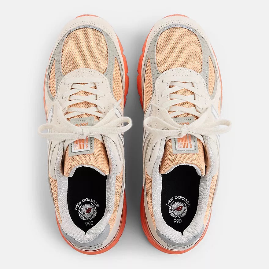 New Balance Made in USA 990v4 (Moonbeam/Tangerine Heat)